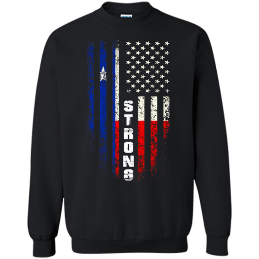 Texas Strong T-shirt Hurricane Harvey 2017 T-shirt Black