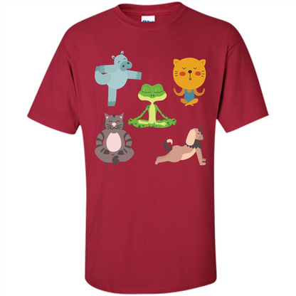 Yoga Animals T-shirt Sphynx Yoga Cardinal