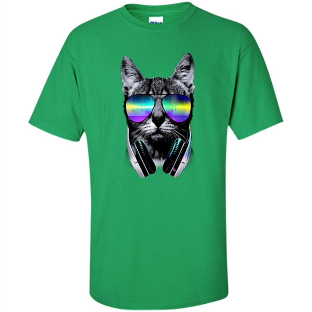 Music Lover Cat T-shirt Irish Green
