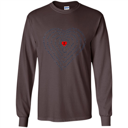 Love Math T-shirt I Love Pie Dark Chocolate