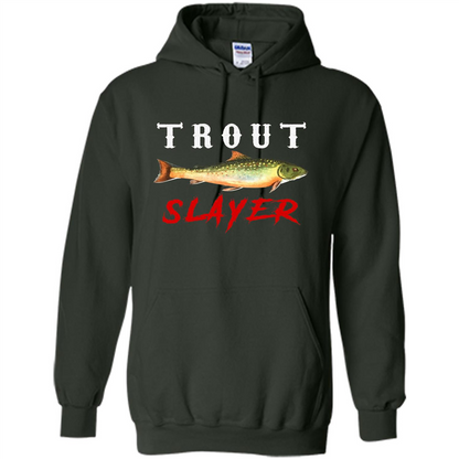 Fisherman T-shirt Trout Slayer T-Shirt Forest Green