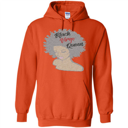 Black Virgo Queen T-shirt Orange