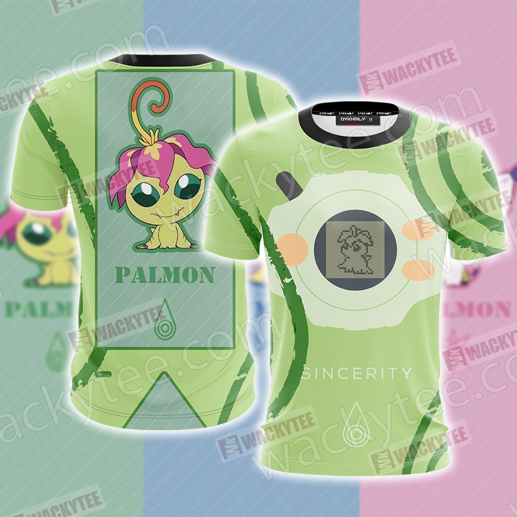 Digimon Palmon The Crest Of Sincerity Unisex 3D T-shirt