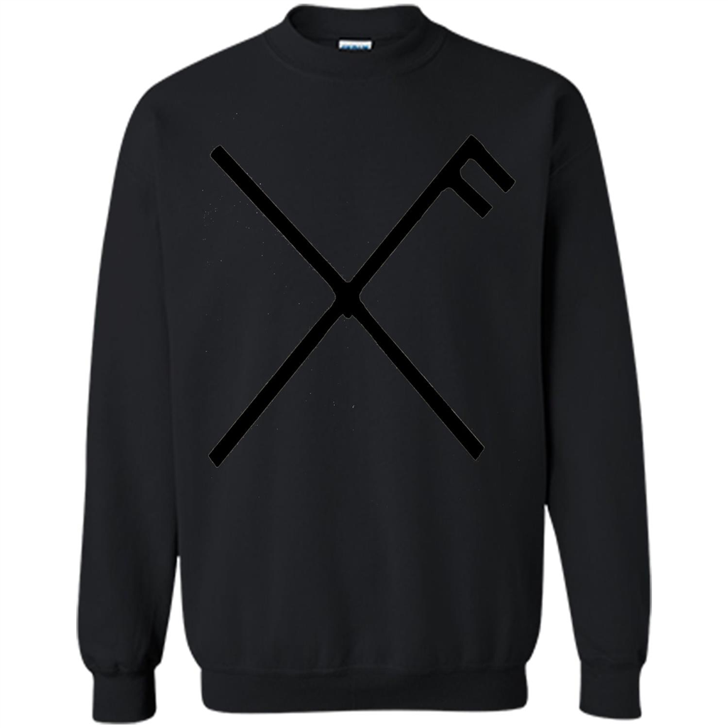Gibu Auja T-Shirt Norse Viking Good Luck Symbol Odin Thor Black