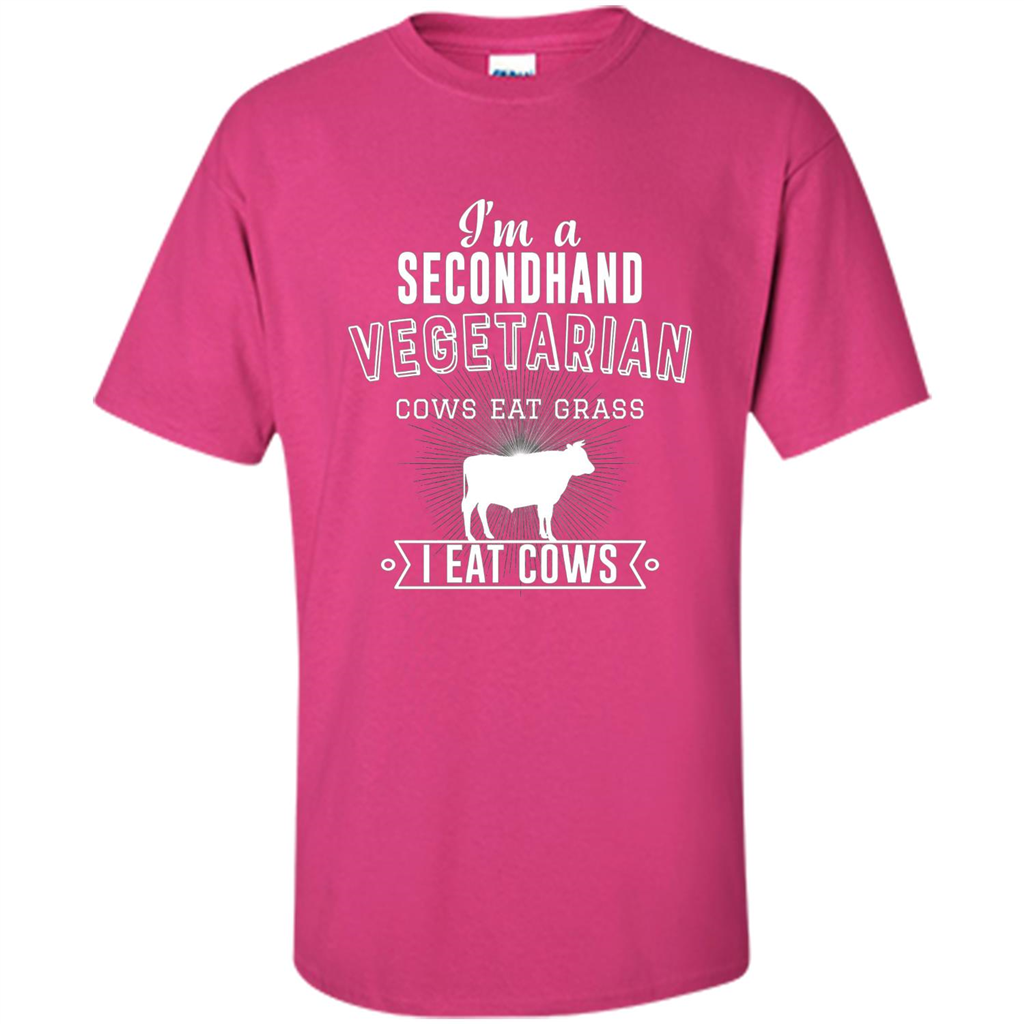 Secondhand Vegetarian T-shirt Funny Vegetarian T-shirt Heliconia