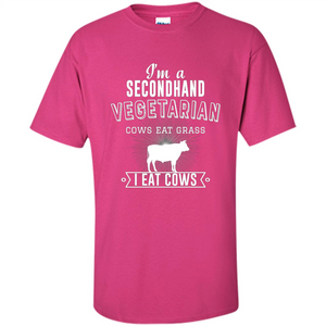 Secondhand Vegetarian T-shirt Funny Vegetarian T-shirt