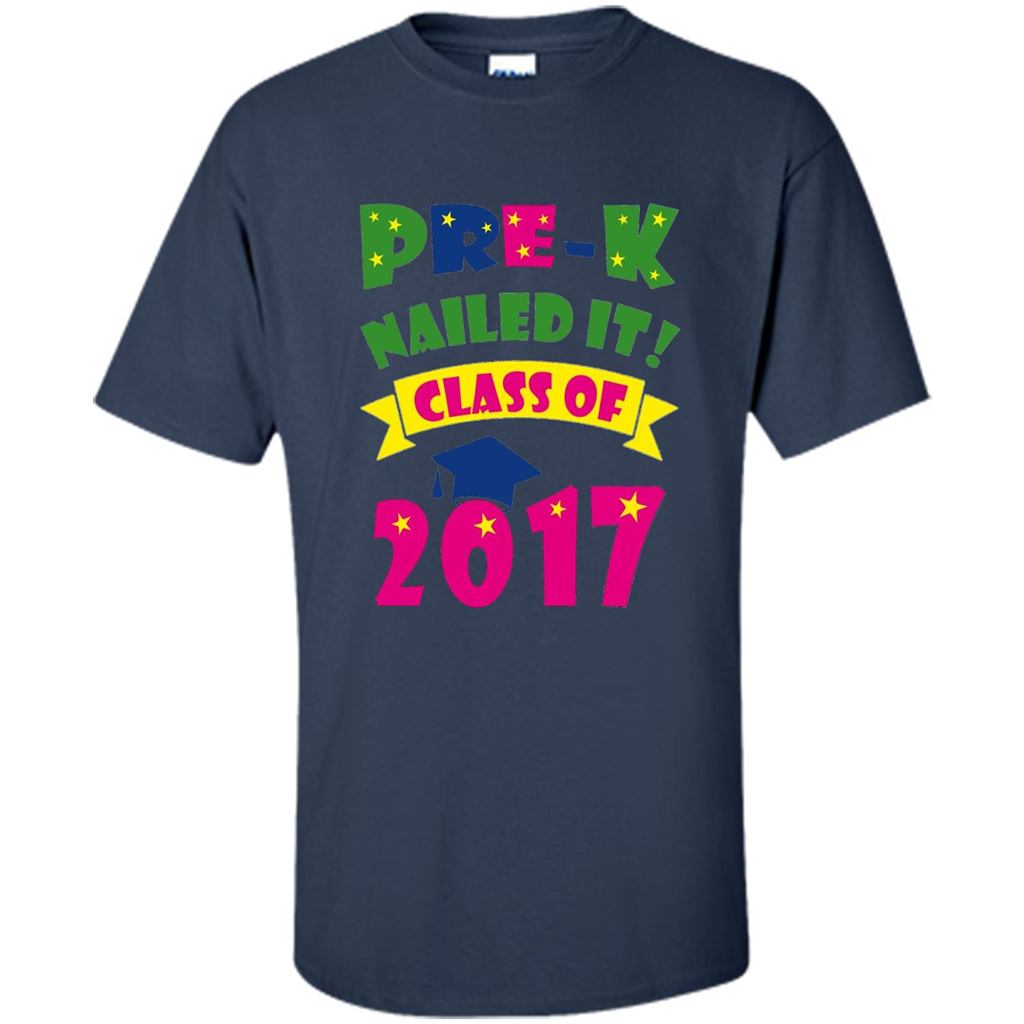 Pre-K Nailed It Class Of 2017 T-shirt Navy