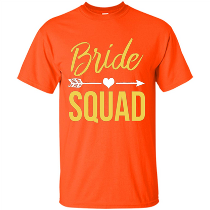 Bachelorette Party T-Shirts Bridesmaids Bride Squad T-Shirt Orange