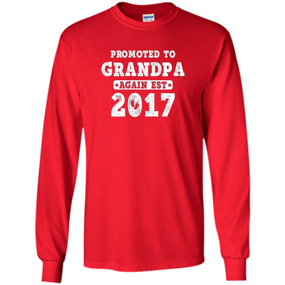 Men's Promoted to Grandpa Again Est. 2017 T-shirt