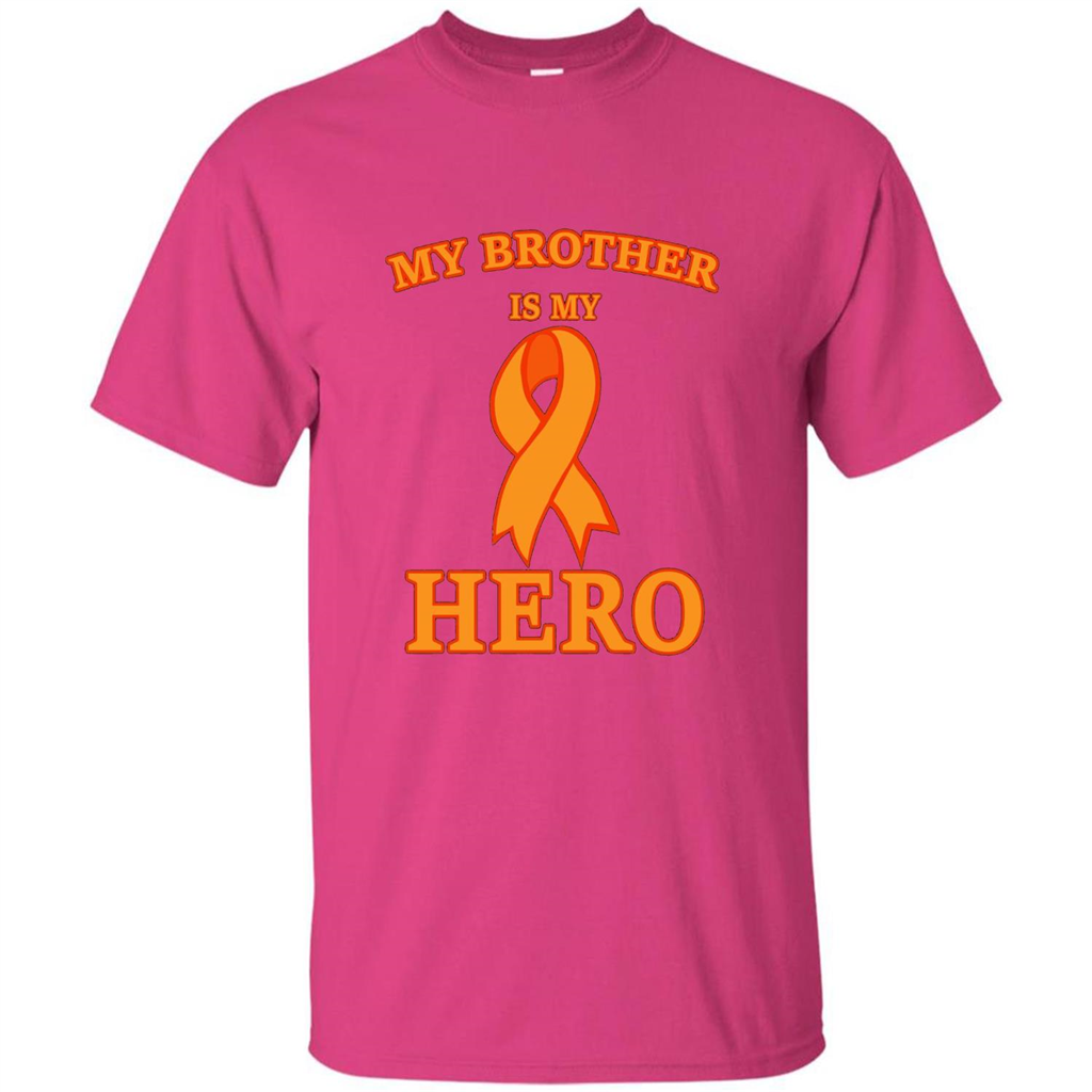 Cancer Awareness T-shirt My Brother Is My Hero Heliconia