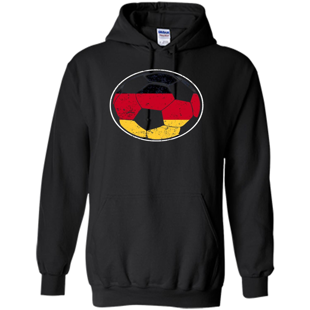 Germany Flag Soccer Ball Flag Soccer T-shirt Black
