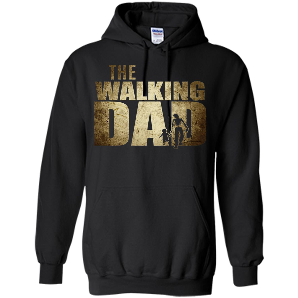 Fathers Day T-shirt The Walking Dad Black
