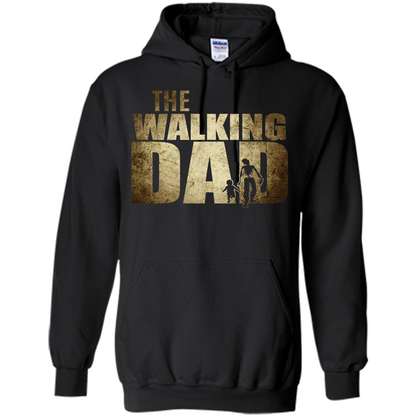 Fathers Day T-shirt The Walking Dad Black