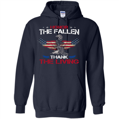 Military T-shirt Honor The Fallen Thank The Living Navy