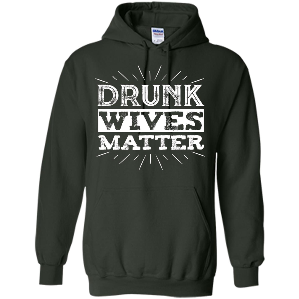 Drunk Wives Matter T-shirt Funny Saying Wine Wife Drinking White T-shirt