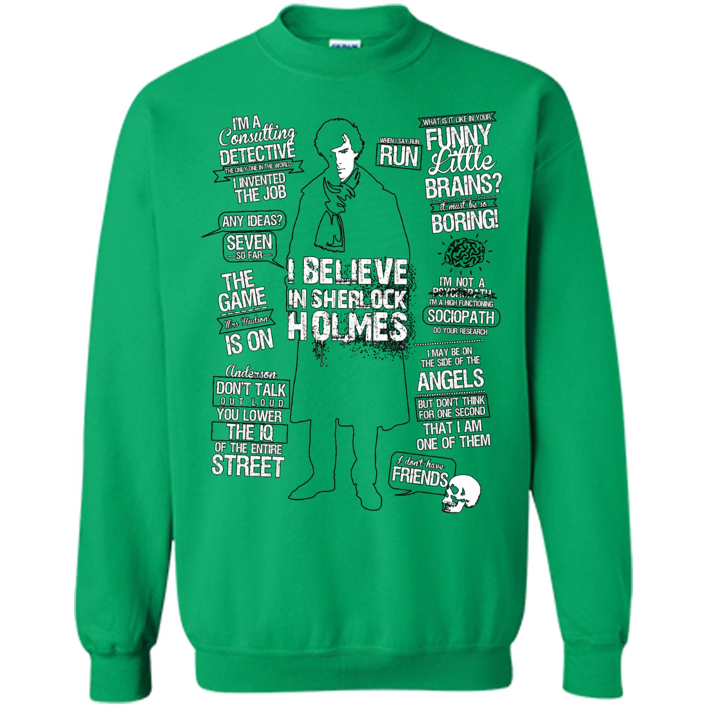 Detective Quotes To A Great Mind Nothing Is Little T-shirt Irish Green