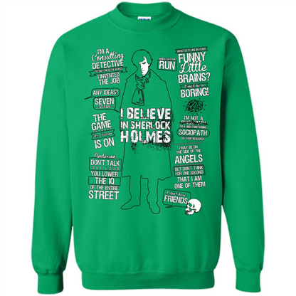 Detective Quotes To A Great Mind Nothing Is Little T-shirt Irish Green
