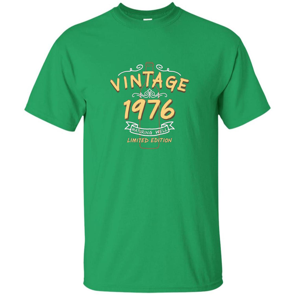Birthday Gift T-shirt Vintage 1976 Limited Edition T-shirt Irish Green