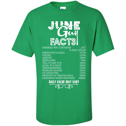 June Guy Facts T-shirt Irish Green