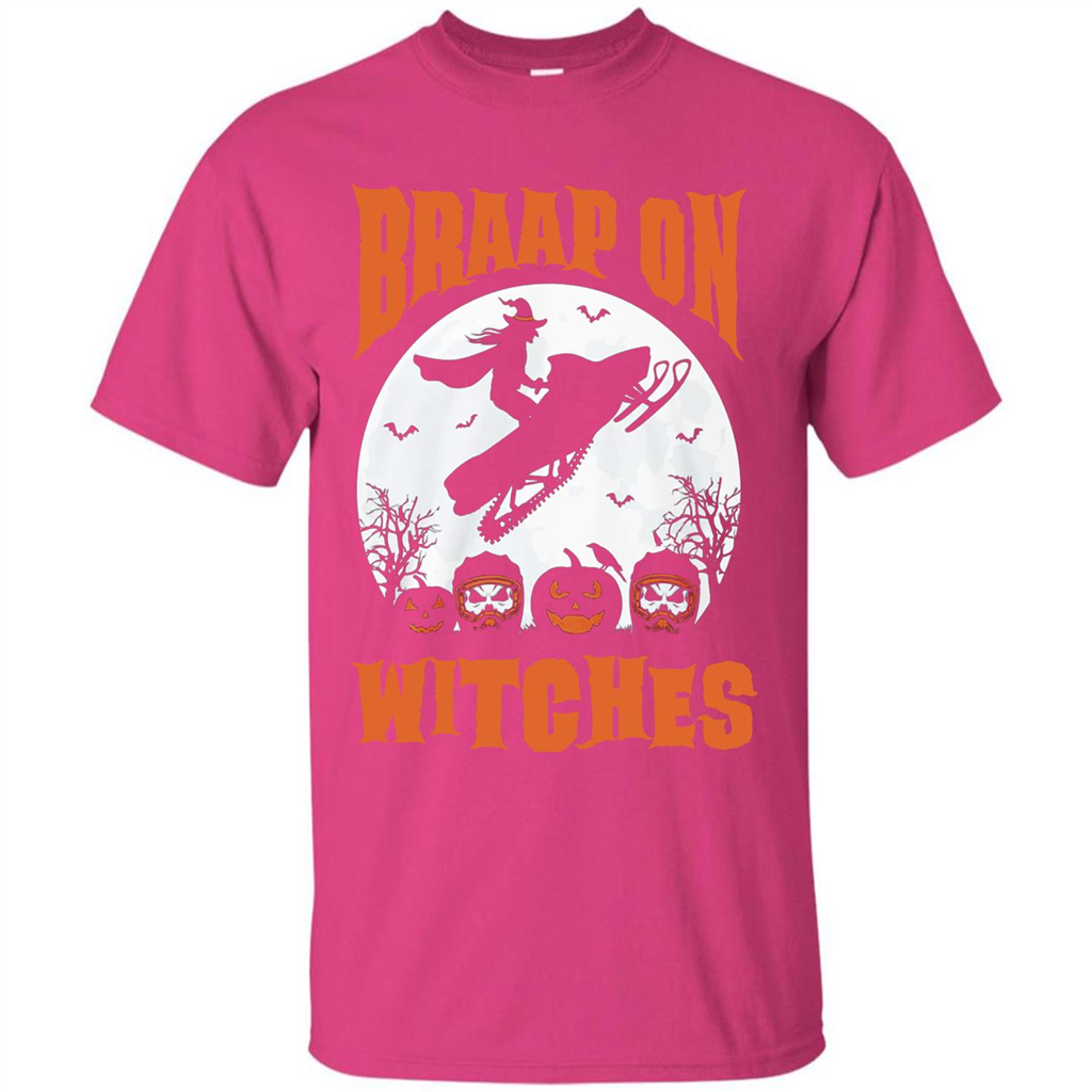 Halloween T-shirt Braap On Witches T-shirt Heliconia