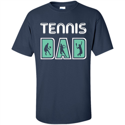 Tennis Lover T-shirt Tennis Dad Navy