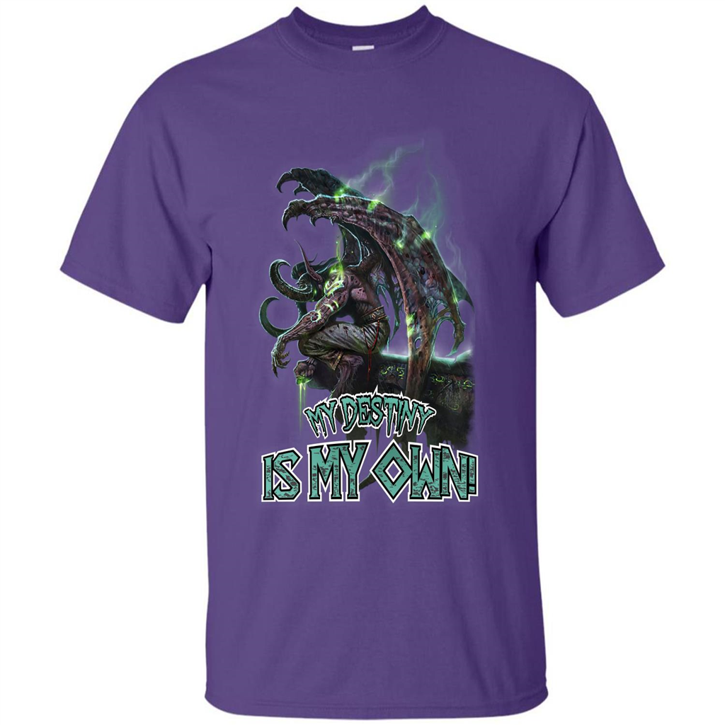 World of Warcraft T-shirt My Destiny Is My Own T-shirt Purple