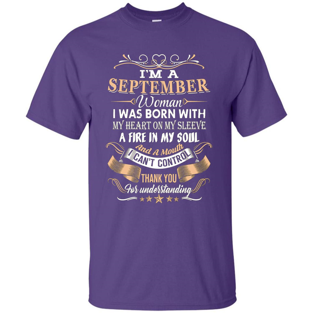 I'm A September Woman T-shirt Purple