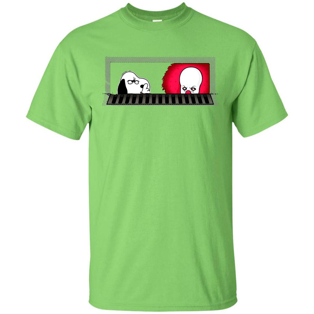 Movie T-shirt Snoopy Vs It T-shirt Lime