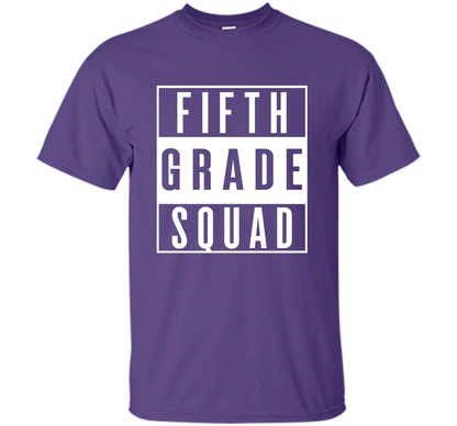 Fifth Grade Squad T-shirt Purple
