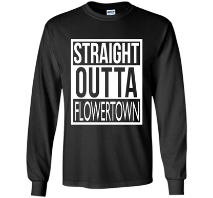 Straight Outta Flowertown (Summerville) Unisex Tee t-shirt Black