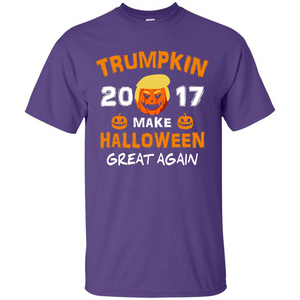 Halloween T-shirt Trumpkin 2017 Make Halloween Great Again T-shirt