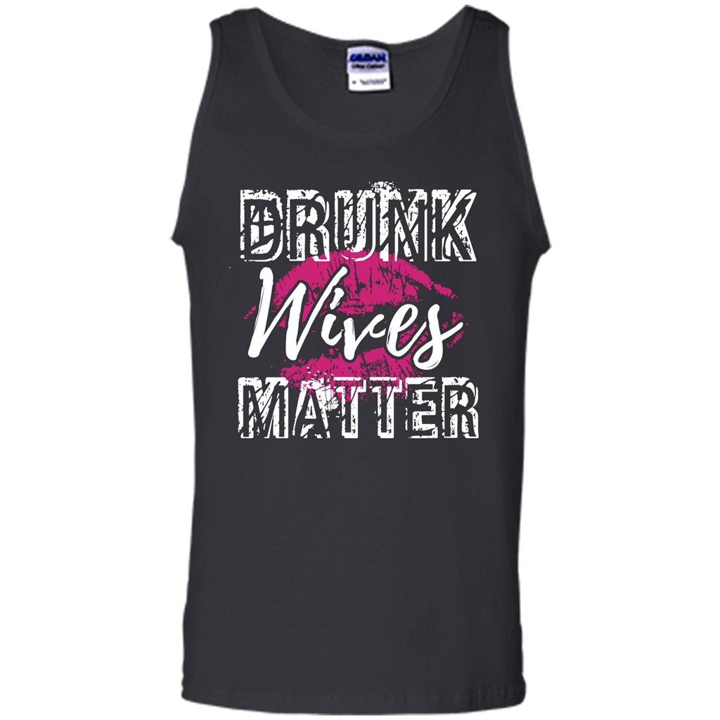 Wife T-shirt Drunk WIves Matter T-shirt Black