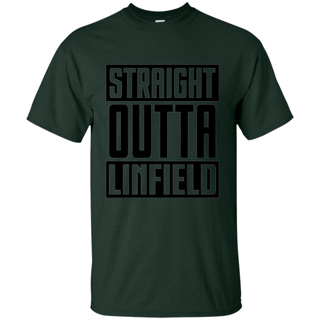 Straight Outta Linfield T-shirt Forest Green