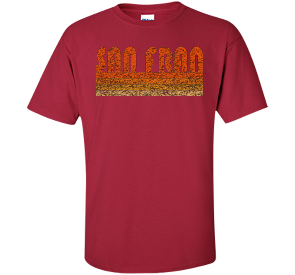 Vintage Retro San Francisco T-Shirt cool shirt Cardinal