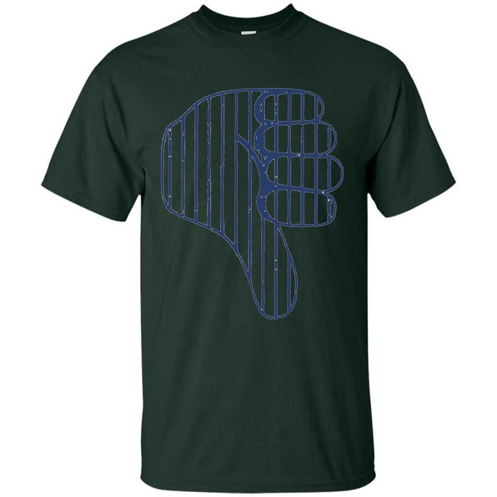 Baseball T-shirt Baseball Celebration Thumbs Down T-shirt Forest Green