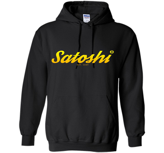 Bitcoin Est. 2009 Satoshi Nakamoto Crypto BTC T-shirt Black S