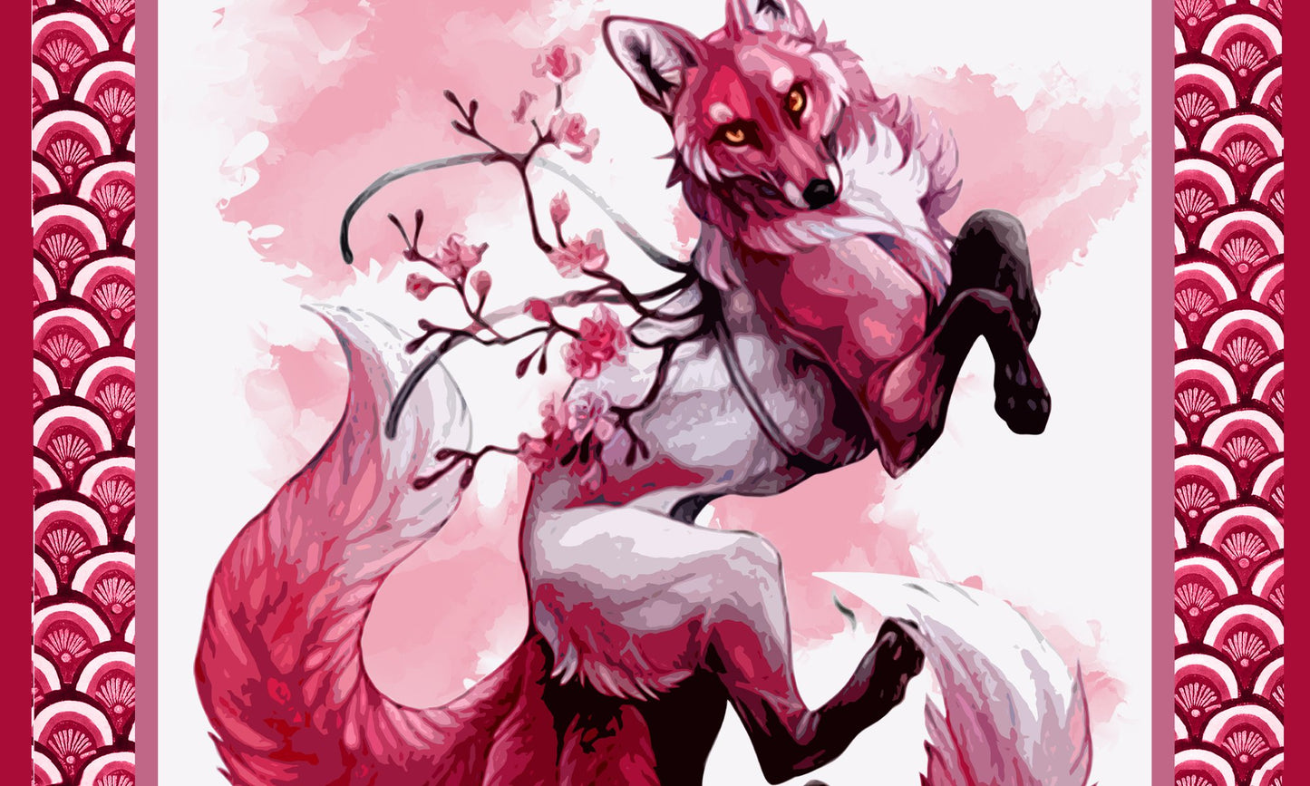 Sakura Fox 3D Bed Set