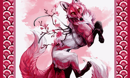 Sakura Fox 3D Bed Set