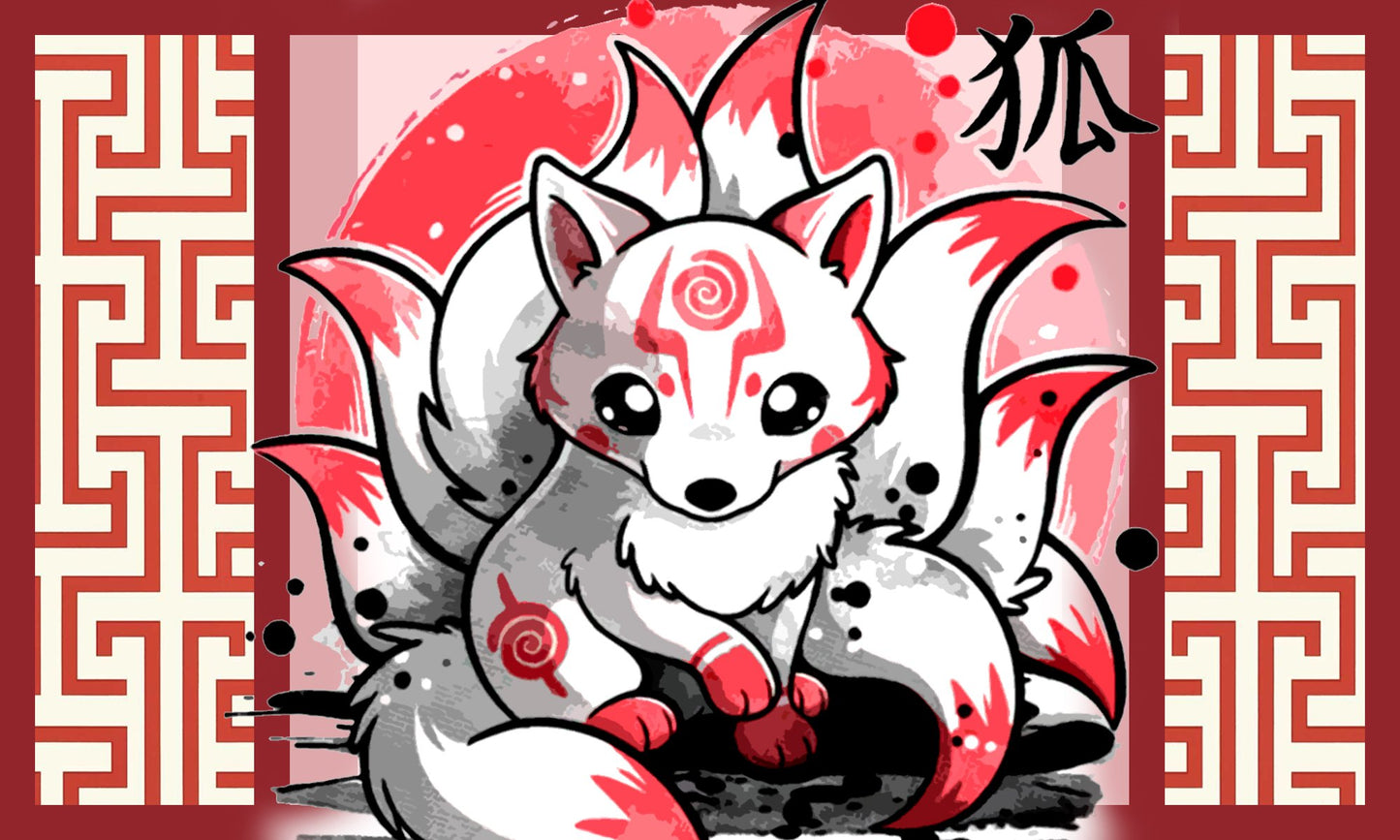 Ninetail Fox Spirit 3D Bed Set