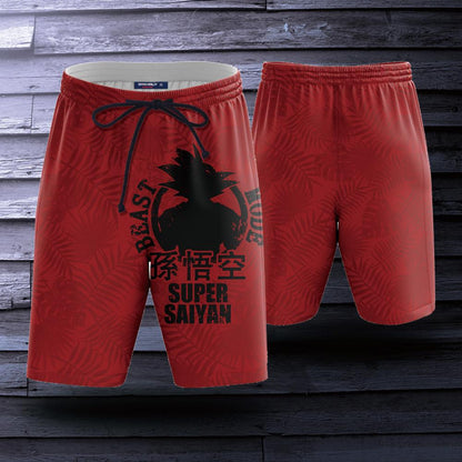 Dragon Ball Songoku Beast Mode Super Saiyan Beach Short