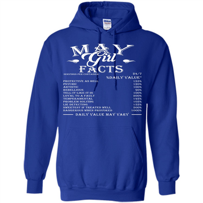May Girl Facts T-shirt Royal
