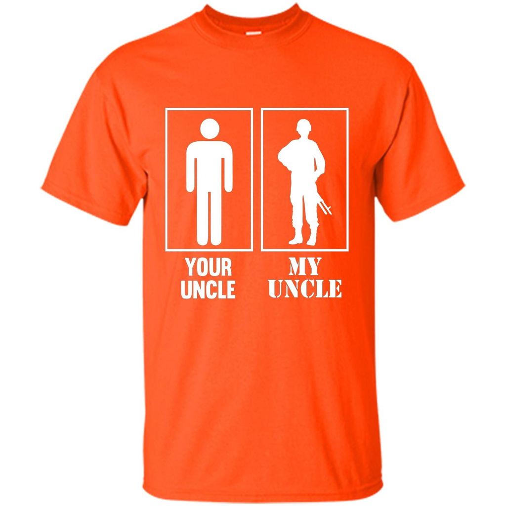 Your Uncle My Uncle Military Proud Army Navy Air Force T-shirt Orange