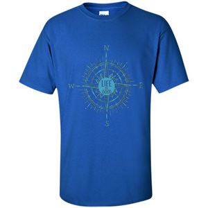 Life is Good - Compass Rose Nautical Sailing T-shirt