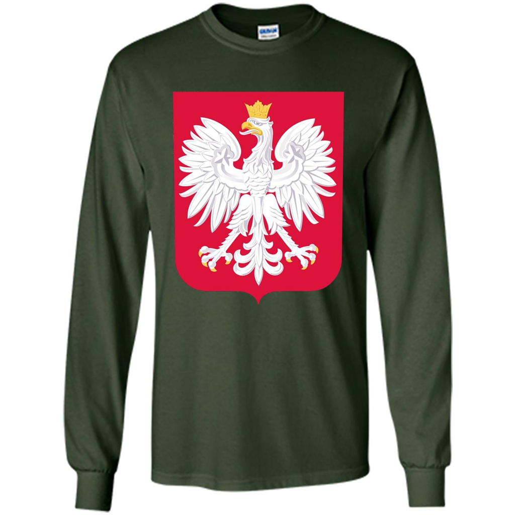 Polish Eagle T-shirt Polska Poland T-shirt Forest Green