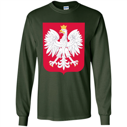 Polish Eagle T-shirt Polska Poland T-shirt Forest Green