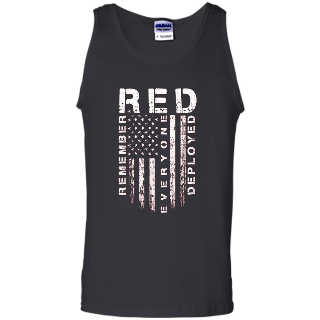 Red Friday - Remember Everyone Veteran Deployed T-shirt Black
