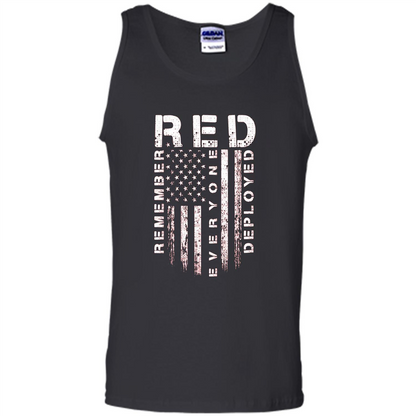 Red Friday - Remember Everyone Veteran Deployed T-shirt Black