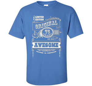 Best 75th Birthday Made in 1942 Awesome T-Shirt Gift Idea shirt