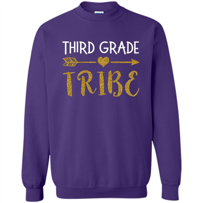 Third Grade Tribe T-shirt School Day T-shirt Purple