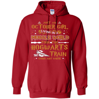 Harry Potter T-shirt Just An October Girl Living In A Muggle World